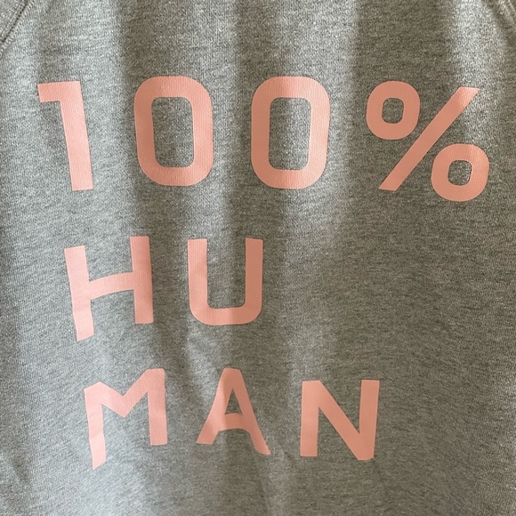 Everlane 100% Human Typography Grey Crewneck Sweatshirt Size Medium - Picture 8 of 8